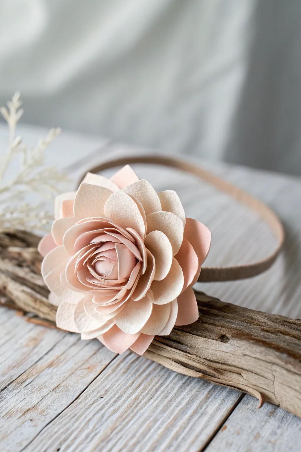 Bloom with creativity: a simple, elegant flower headband perfect for a springtime school costume.