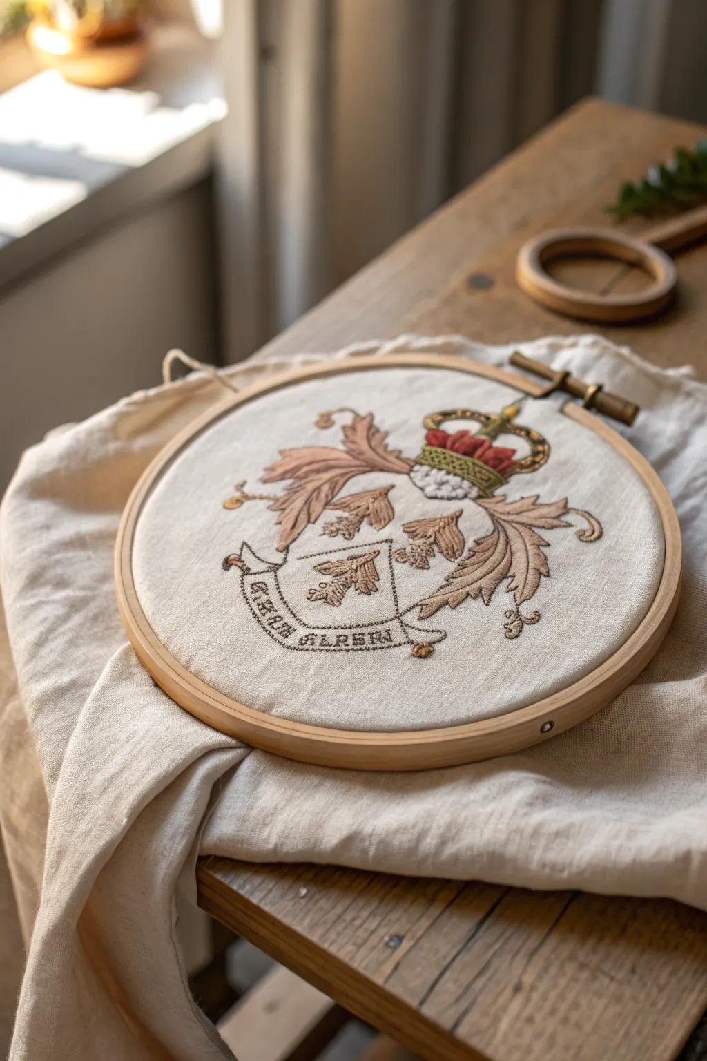 Timeless elegance: Craft your family legacy with needle and thread.