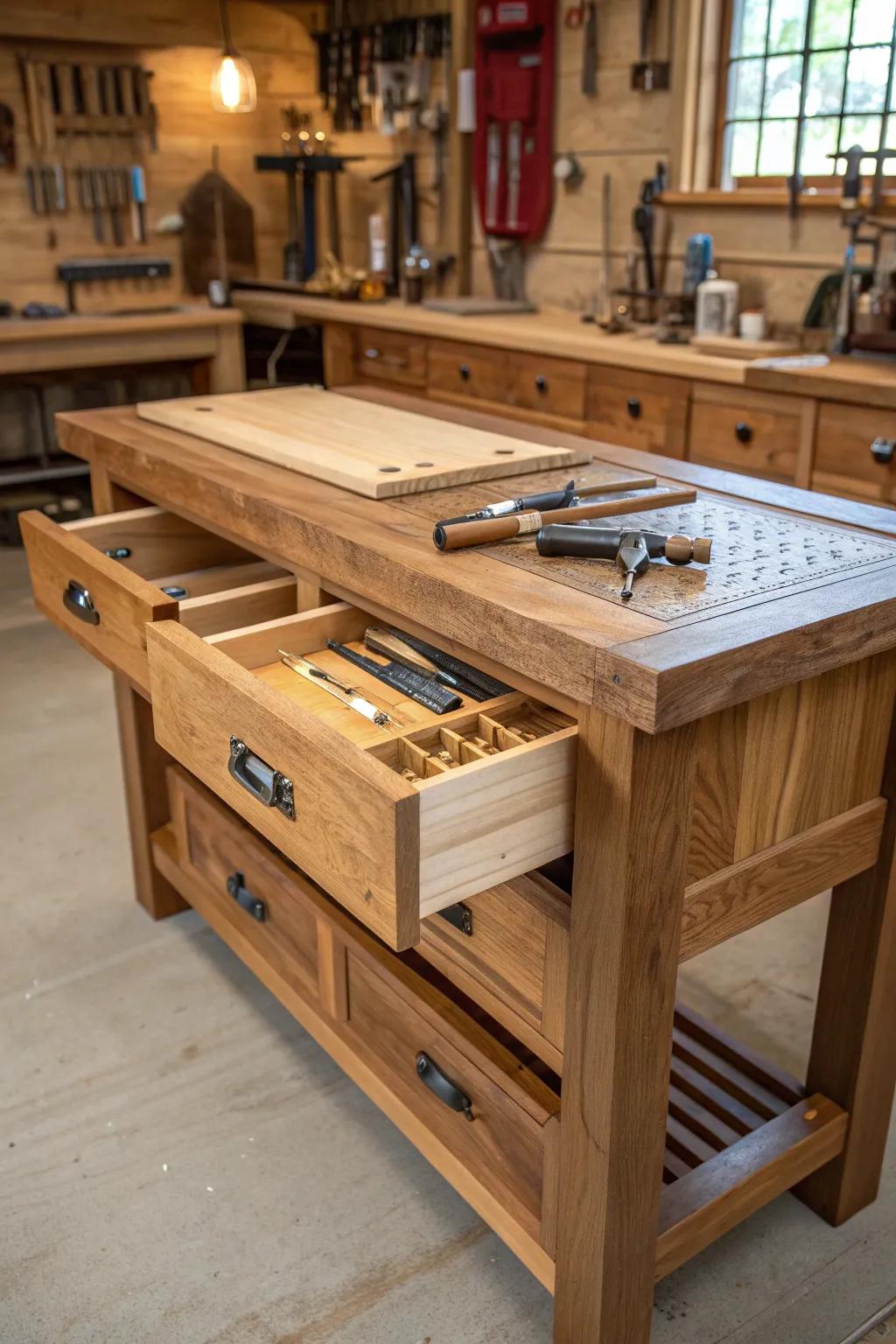 Discover the elegance of hidden storage: where craftsmanship meets creativity.