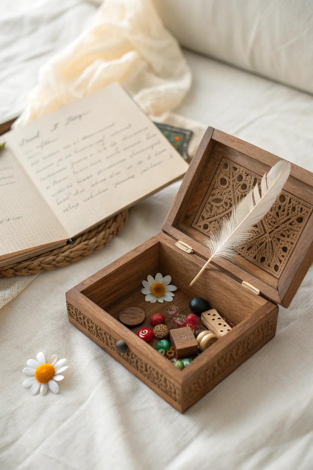 Capture the magic of your child's early school days with a DIY time capsule. 🌿✨