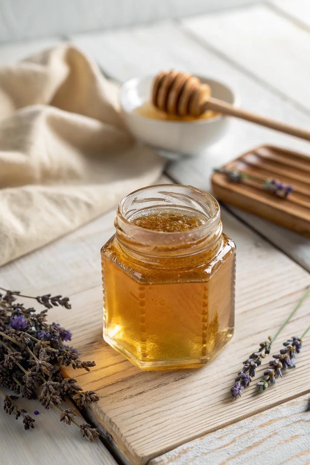 Add a sweet touch of elegance to your kitchen with uniquely shaped honey jars. 🍯✨