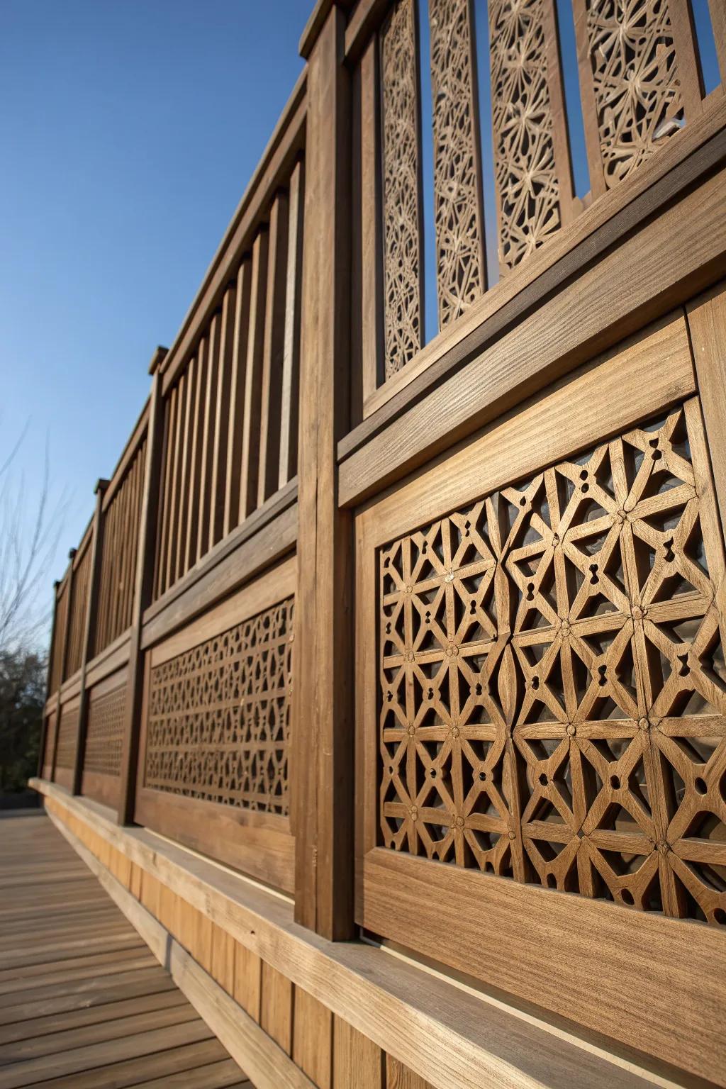 Elevate your outdoor space with handcrafted privacy panels that blend art and function.