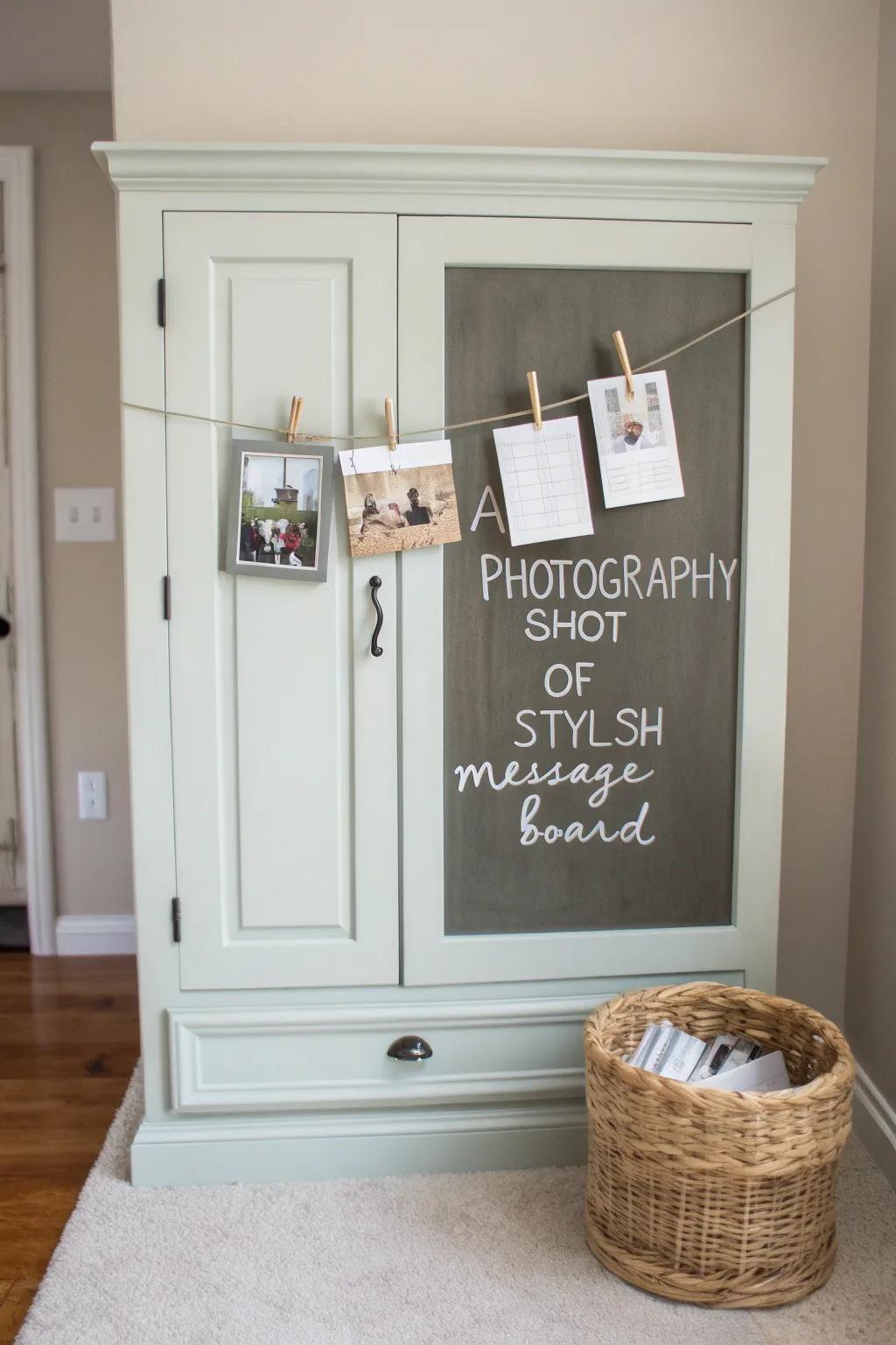 Transform your space with a chic message board that combines Scandinavian simplicity with Boho charm.