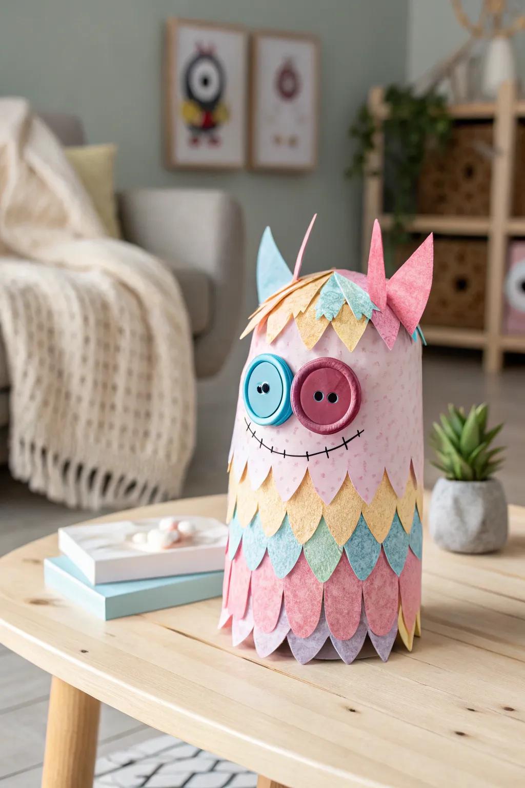 Unlock your toddler's creativity with these delightful button-eyed monsters! Perfect for crafty afternoons. #DIYHalloween #ToddlerCrafts