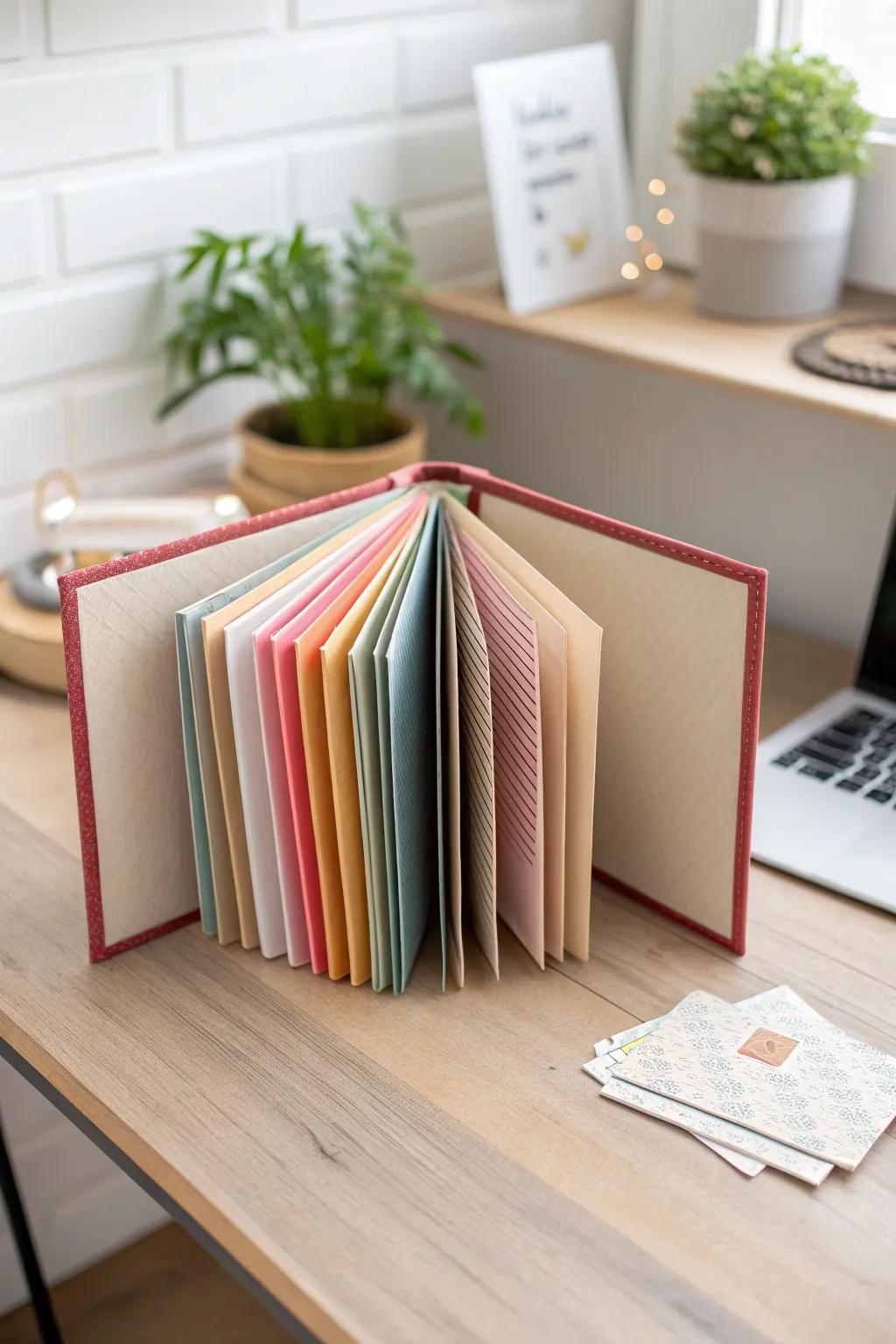 Organize your creativity with style: Discover the charm of minimalist accordion folders for art paper!