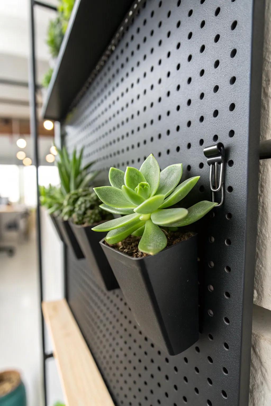 Elevate your classroom decor with clip-on plant holders for a touch of nature and style.