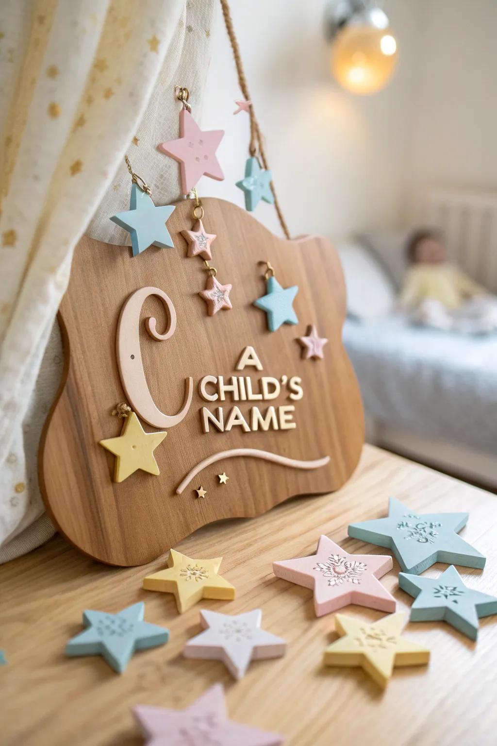 Add a touch of magic to your child's room with this whimsical CNC-crafted sign.
