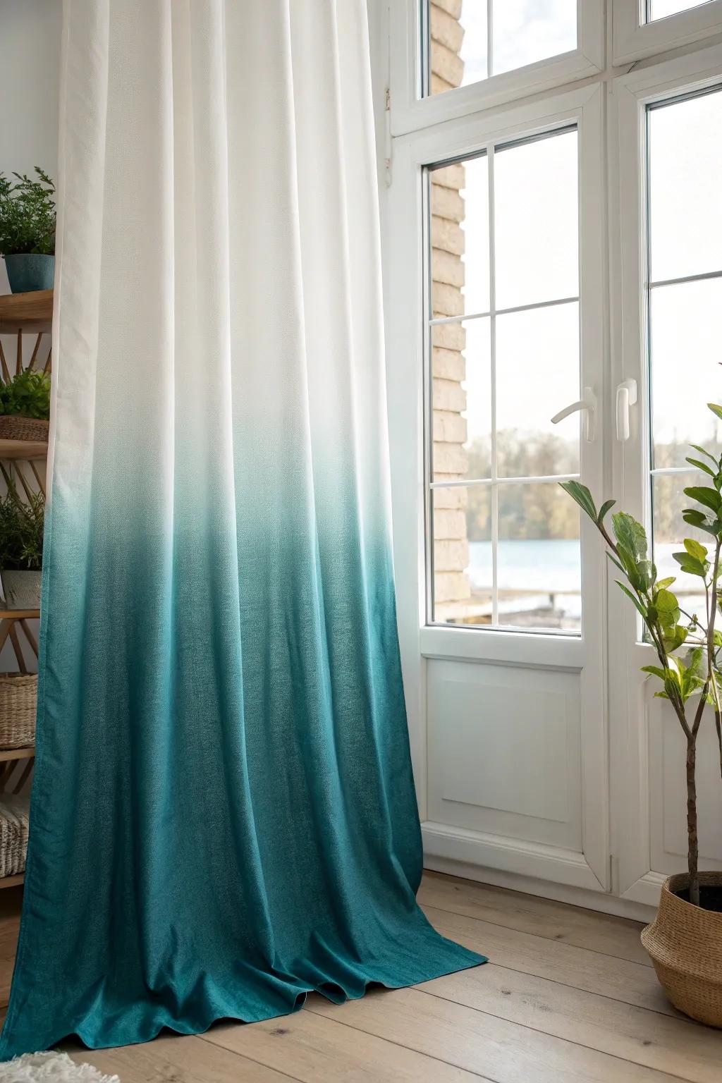 Transform your space with DIY ombre curtains that blend natural beauty and minimalist charm.