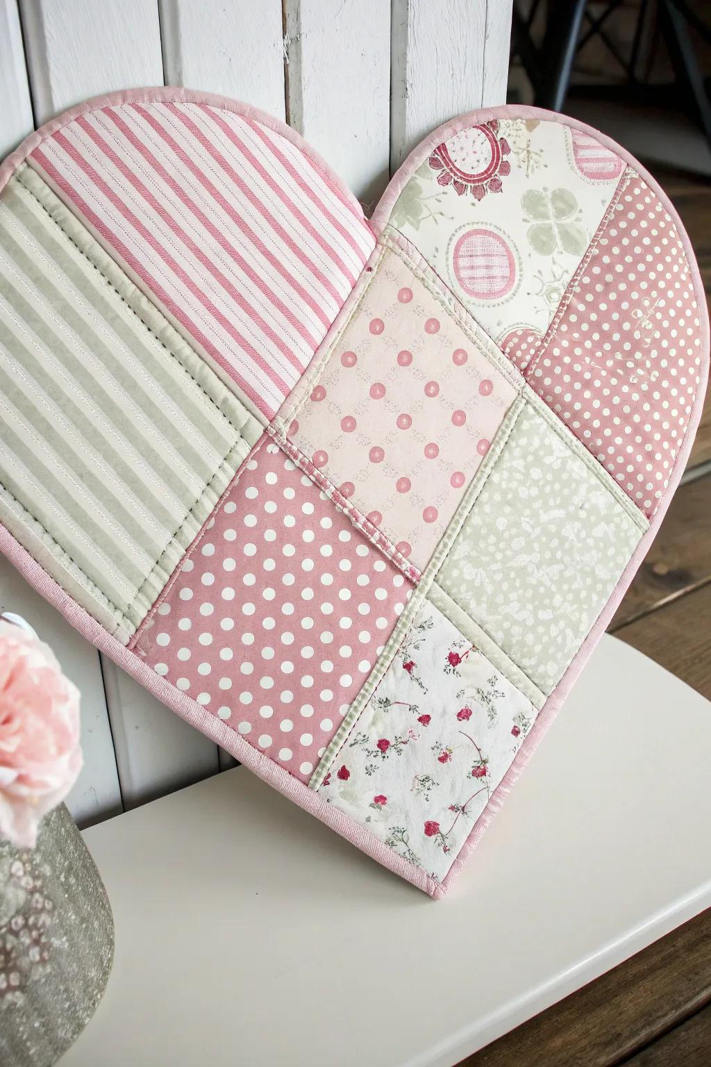 Embrace the art of simplicity with a heart full of patterns: a perfect blend of Scandinavian minimalism and Boho charm.