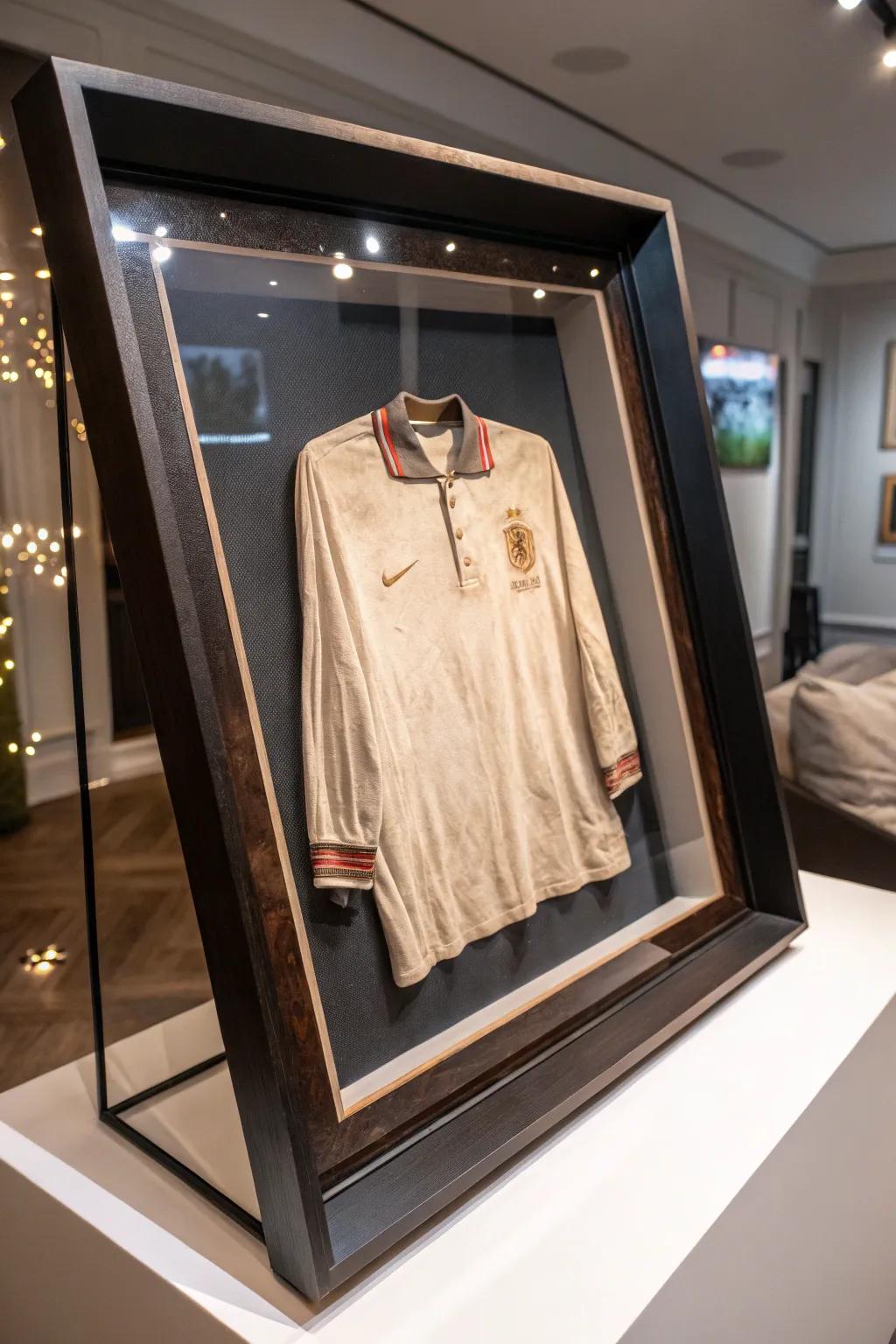 Preserve history with style: A vintage jersey turned into a timeless heirloom.