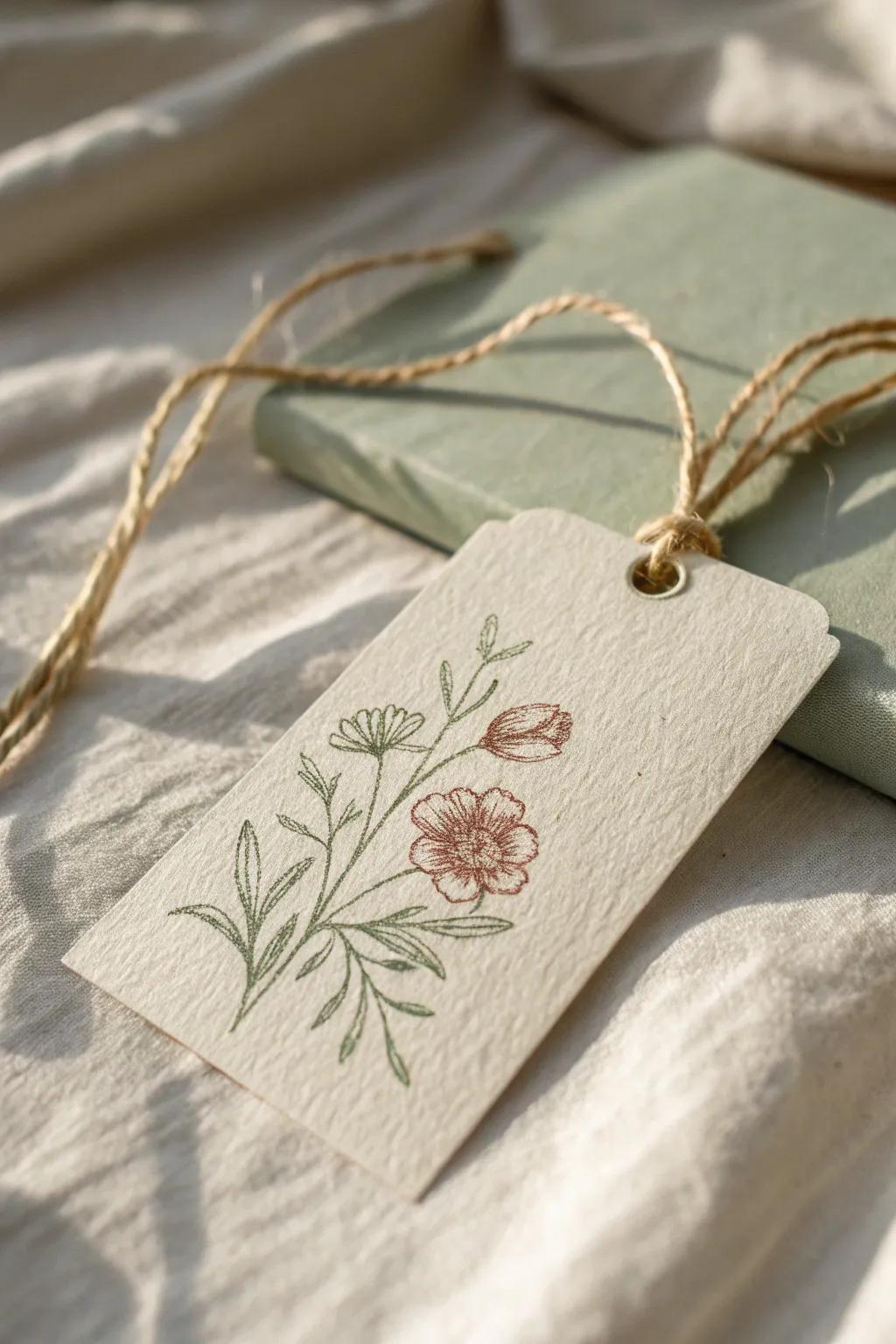 Add a personal touch to your gifts with beautifully stamped tags.
