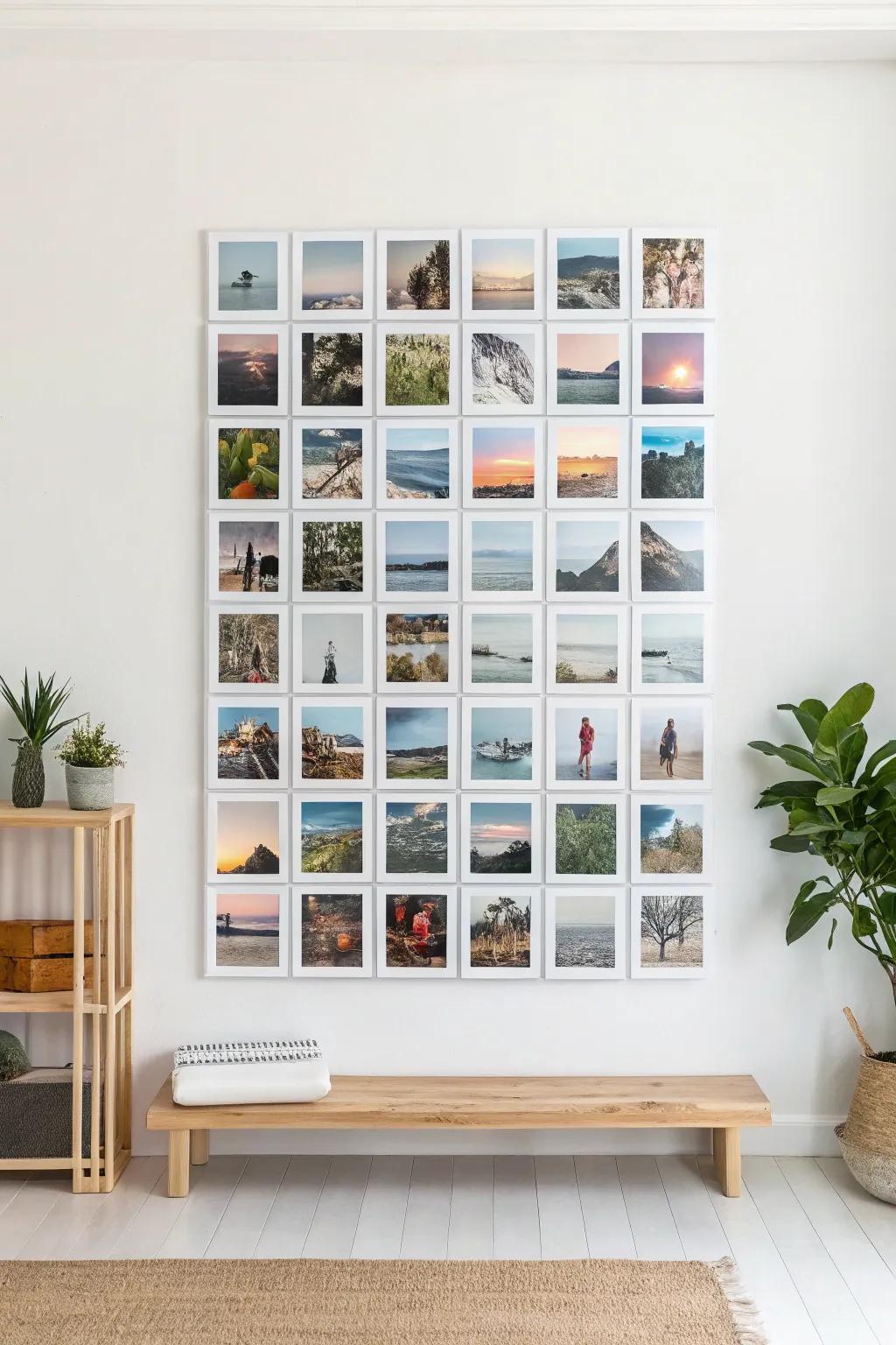 Capture life's beautiful moments with a stunning photo collage centerpiece.