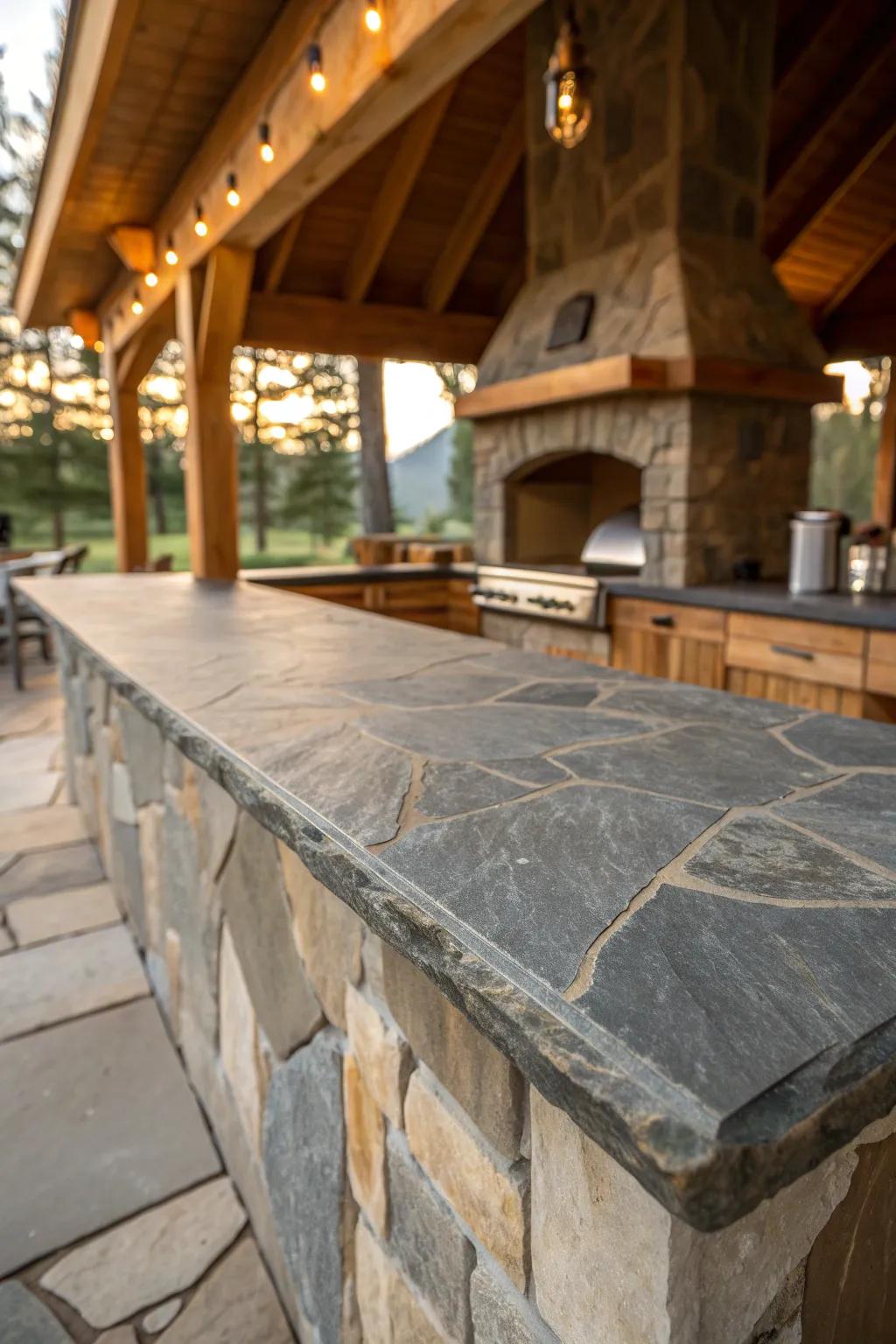 Elevate your outdoor space with the timeless charm of natural slate.