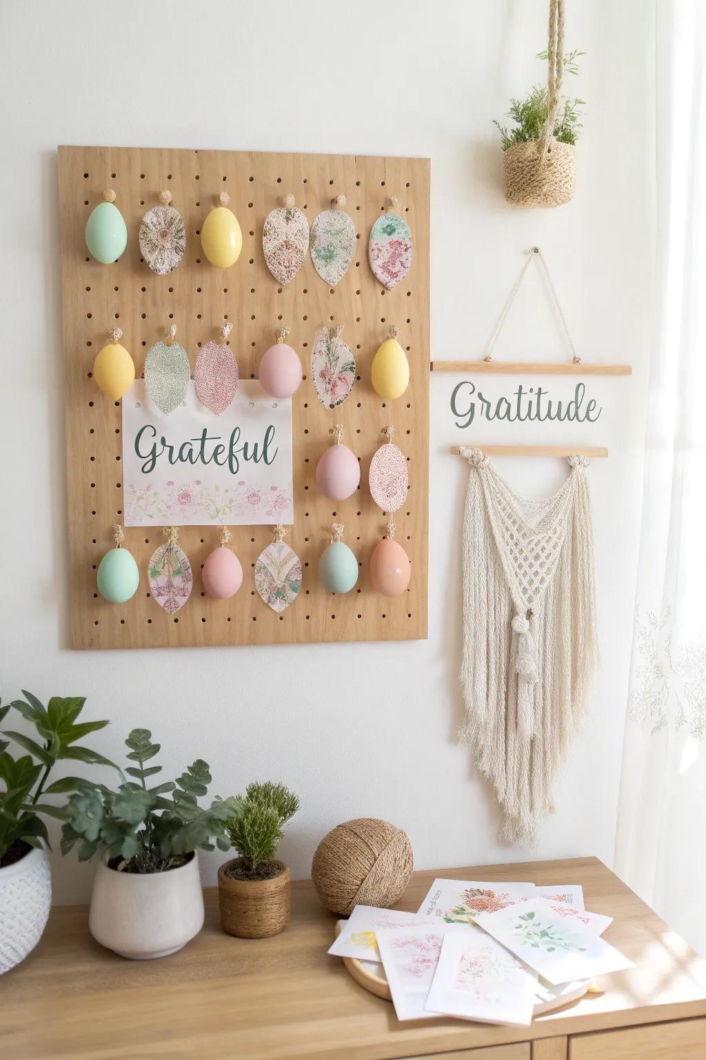 Cultivate gratitude with a garden of colorful notes and shared joy.