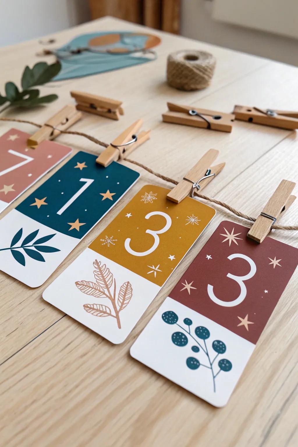Engage little minds with these chic and colorful counting clip cards – where learning meets Scandinavian elegance!