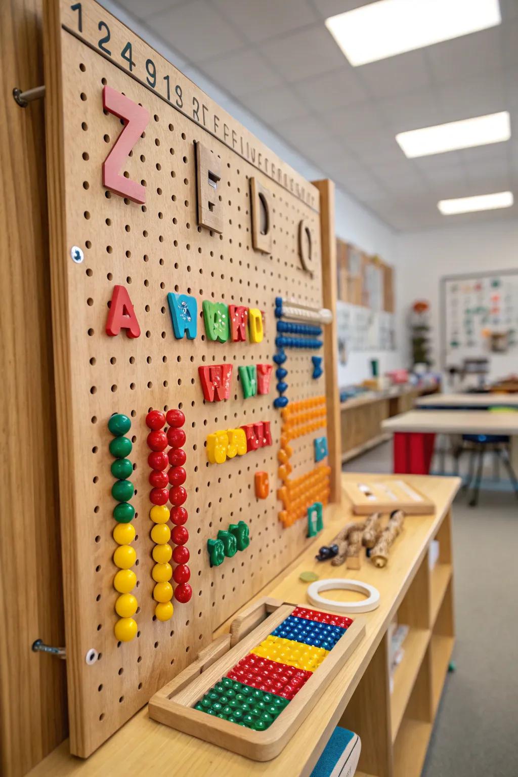 Crafted for Curiosity: A Pegboard of Interactive Learning