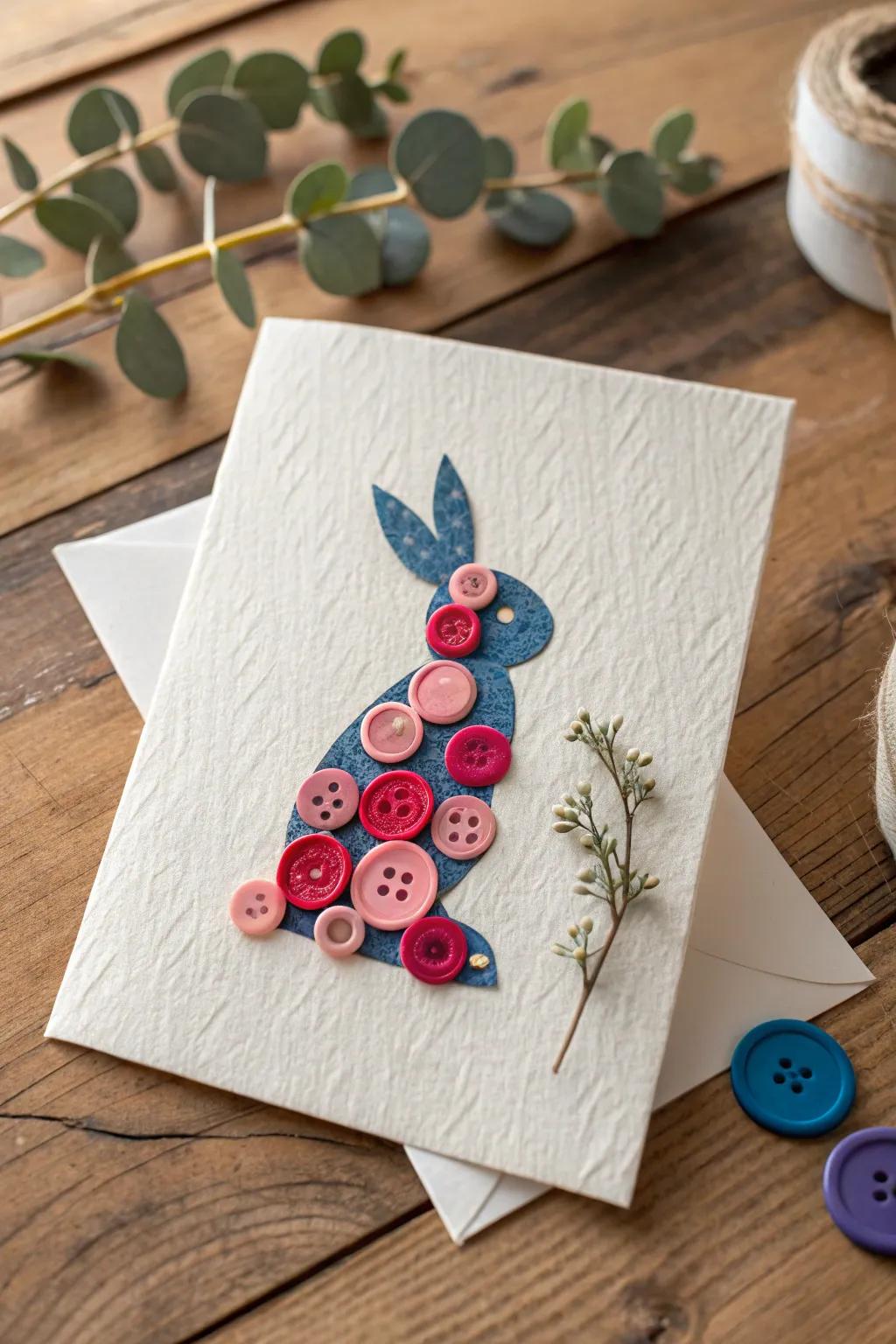 Craft a charming Button Bunny Card with your toddler—where simplicity meets vibrant creativity!