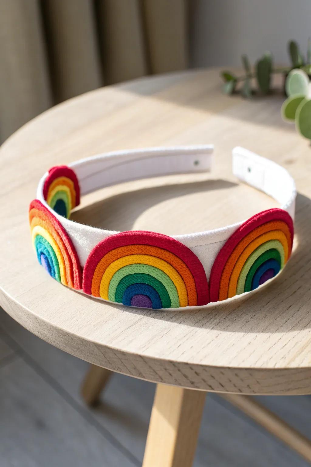 Unleash your child's imagination with this enchanting Rainbow Magic headband, where simplicity meets vibrant joy.
