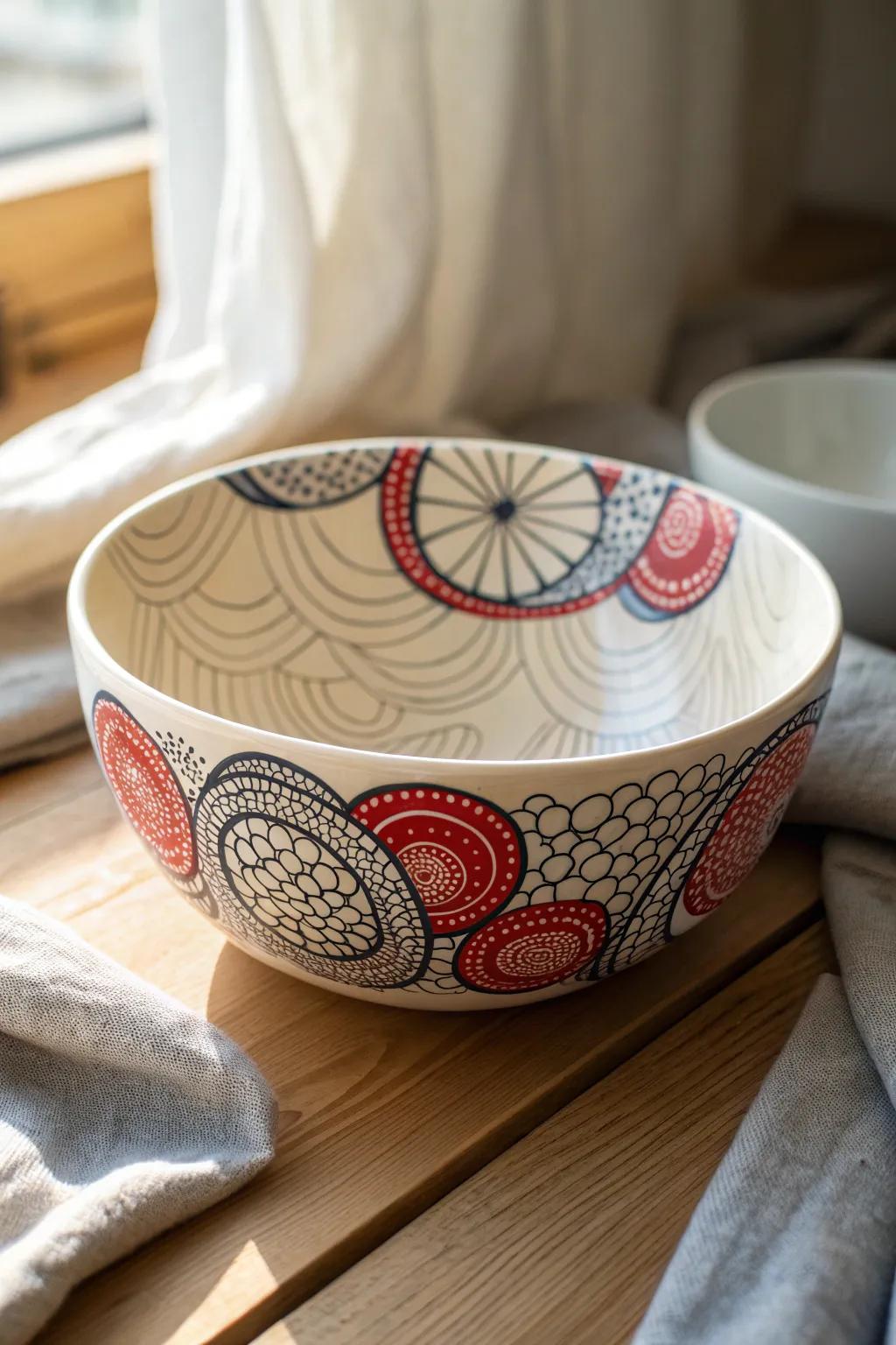 Add a whimsical touch to your space with these playful zentangle bubble patterns.
