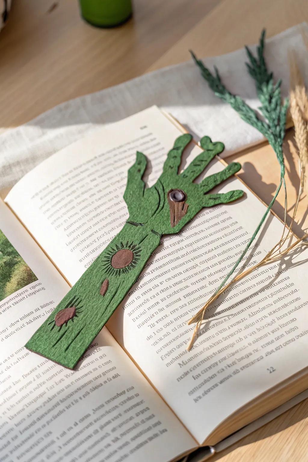 Add a touch of humor to your reading with this quirky zombie hand bookmark—perfect for those who love a little fright with their fiction!