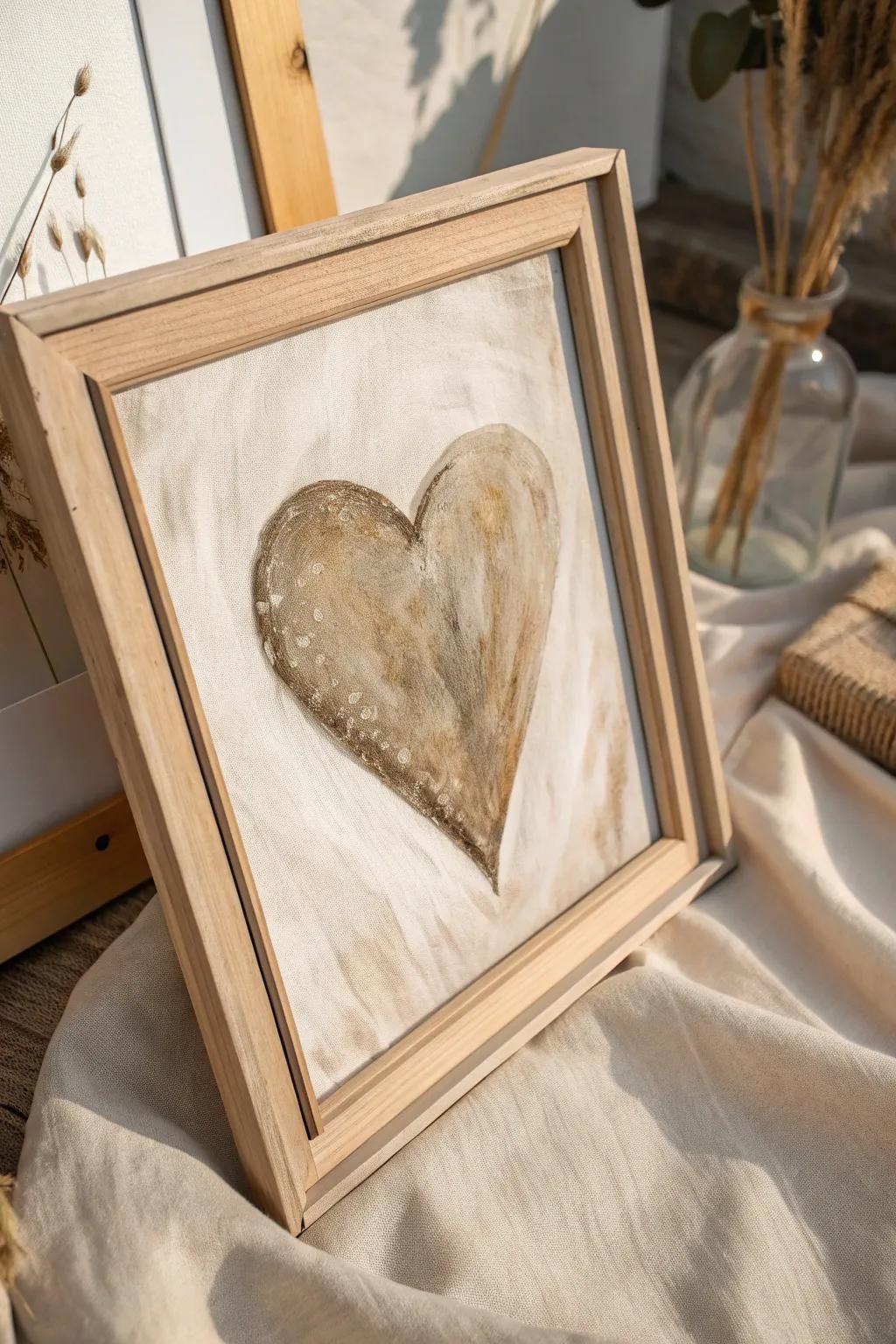 Capture the nostalgia of vintage charm with this heart-shaped masterpiece.
