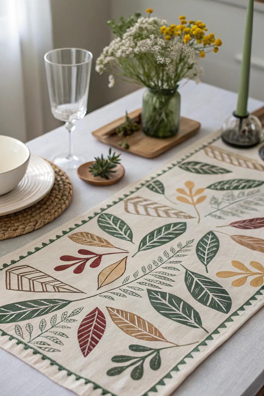 Elevate your dining experience with handcrafted stamped placemats that blend minimalist charm with Boho flair.