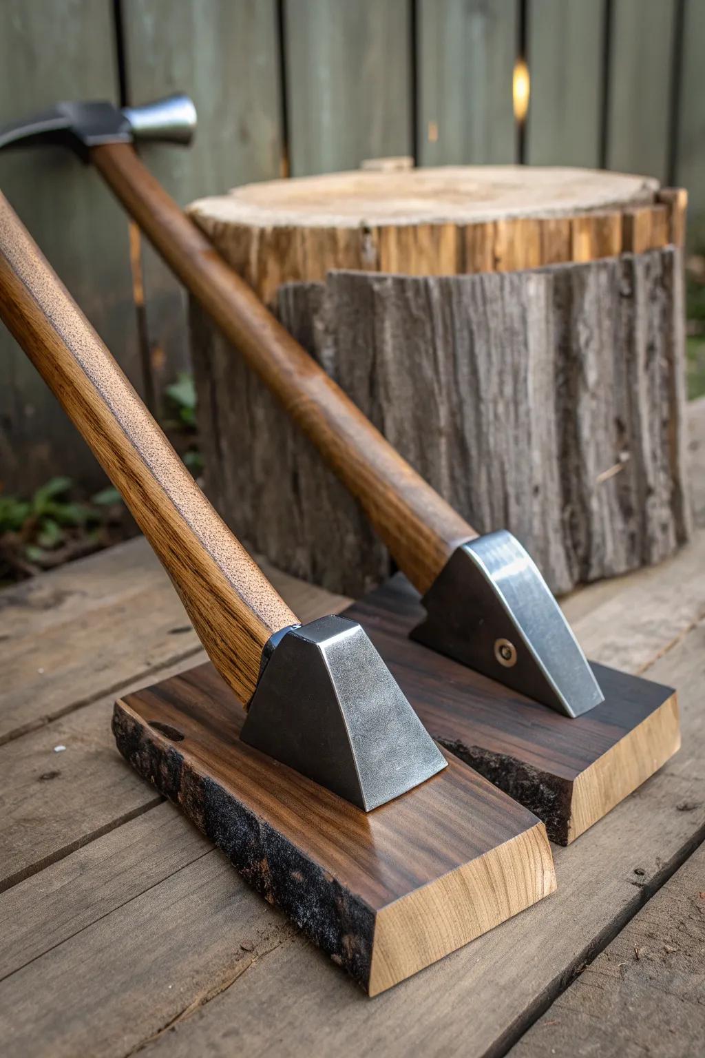 Master the art of wood splitting with our expertly crafted dual wedge splitter—where efficiency meets elegance.