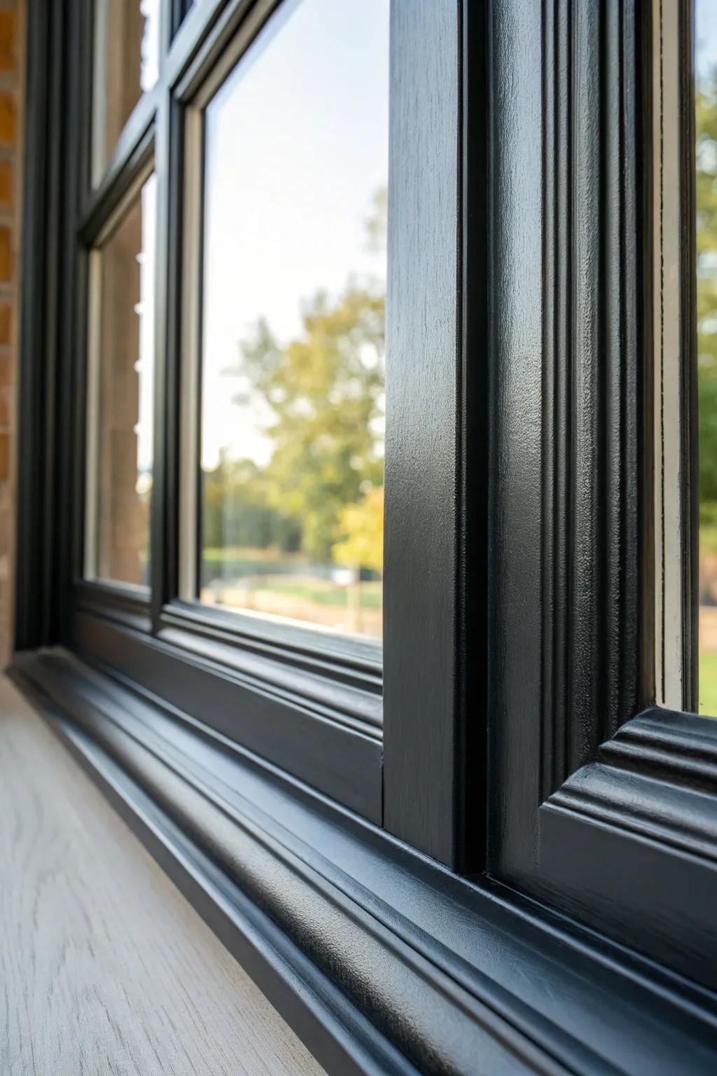 Transform your space with the power of dark window frames.