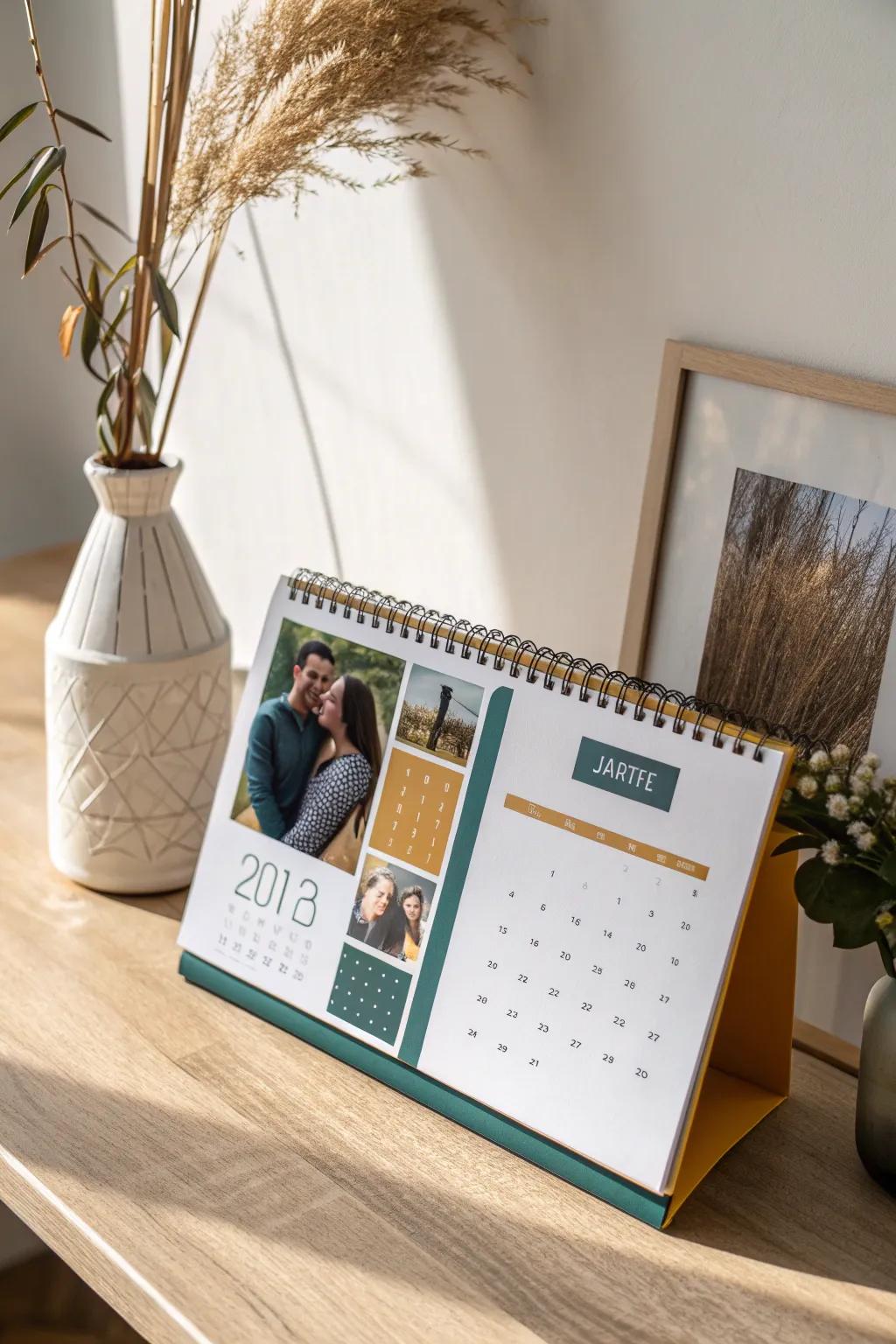 Celebrate memories every month with a personalized calendar that blends minimalism and warmth.