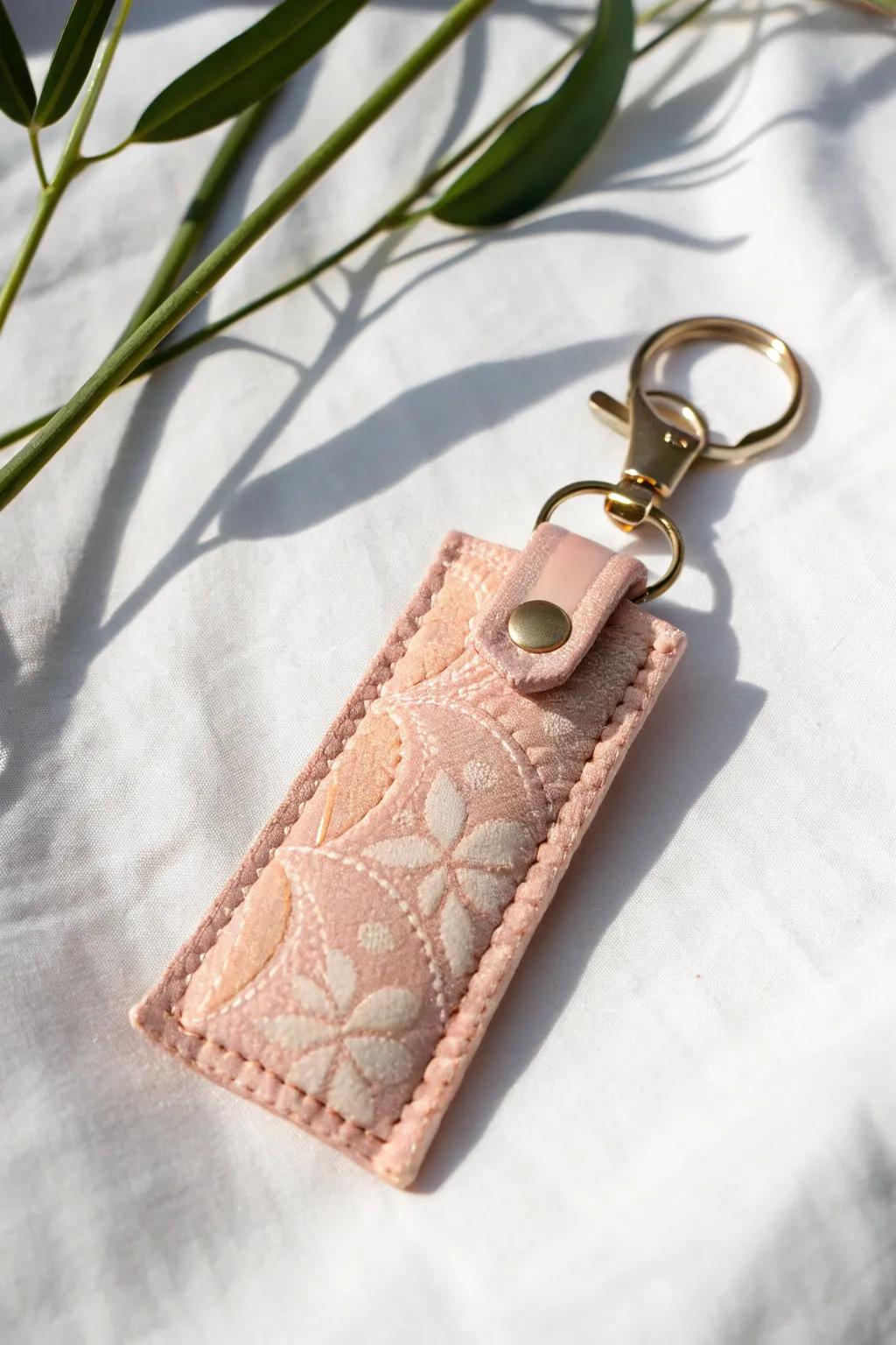 Keep your lip balm stylishly within reach with this charming chapstick holder keychain—where minimalism meets boho chic.