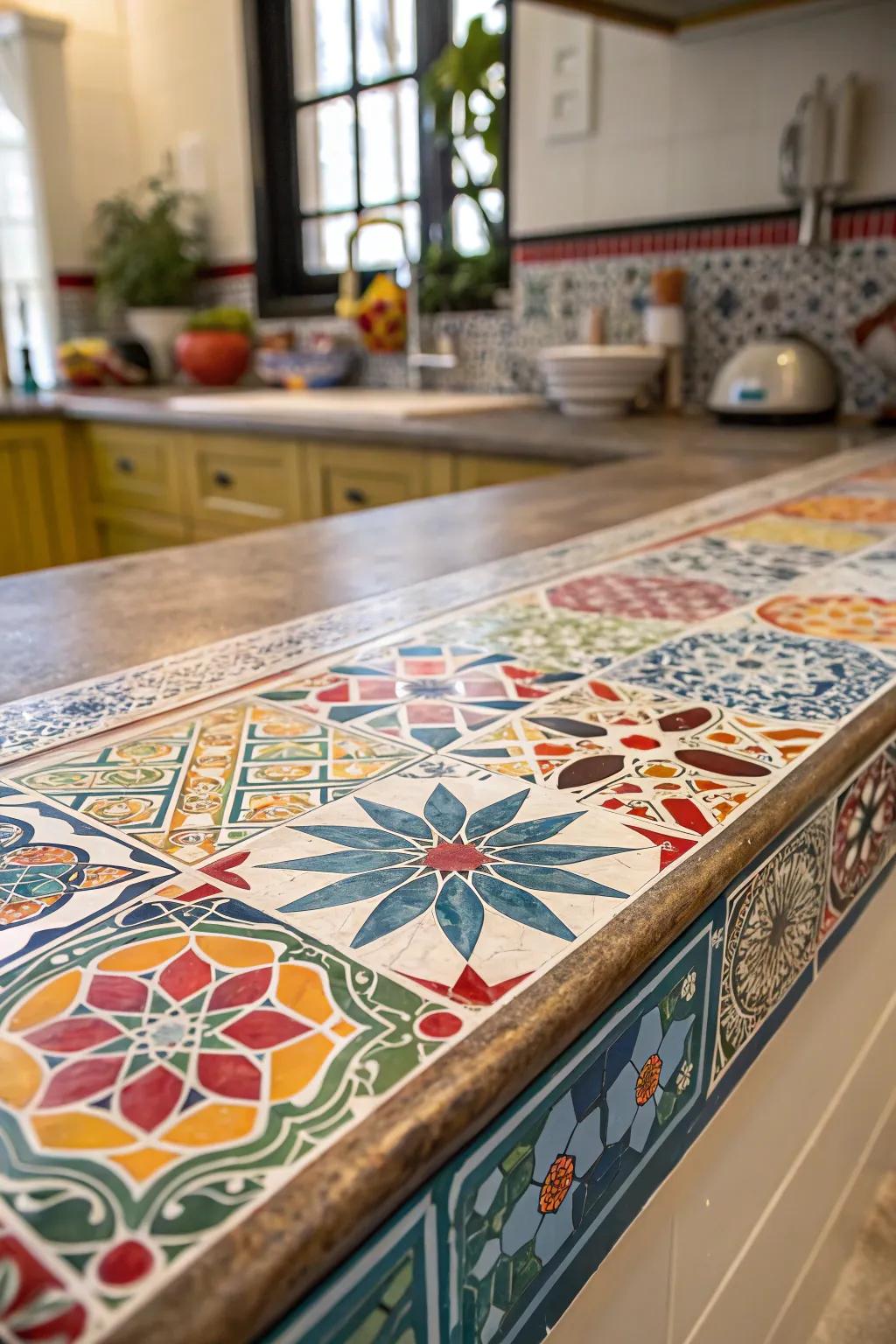 Transform your kitchen with a stunning mosaic masterpiece.