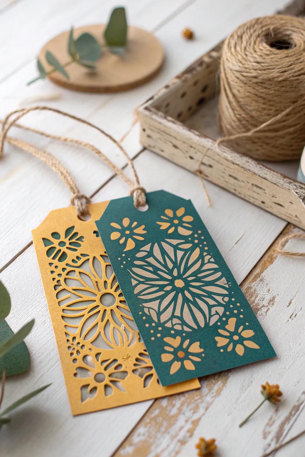 Elevate your gifts with handcrafted tags that speak volumes in style and thoughtfulness.