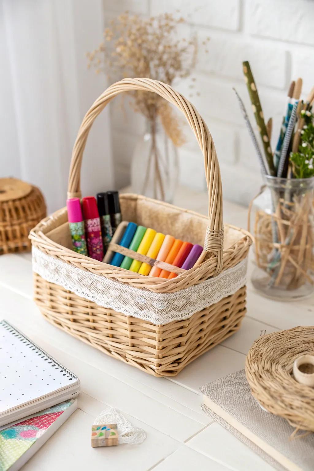 Unleash Creativity: A Craft Supplies Gift Basket for the DIY Enthusiast