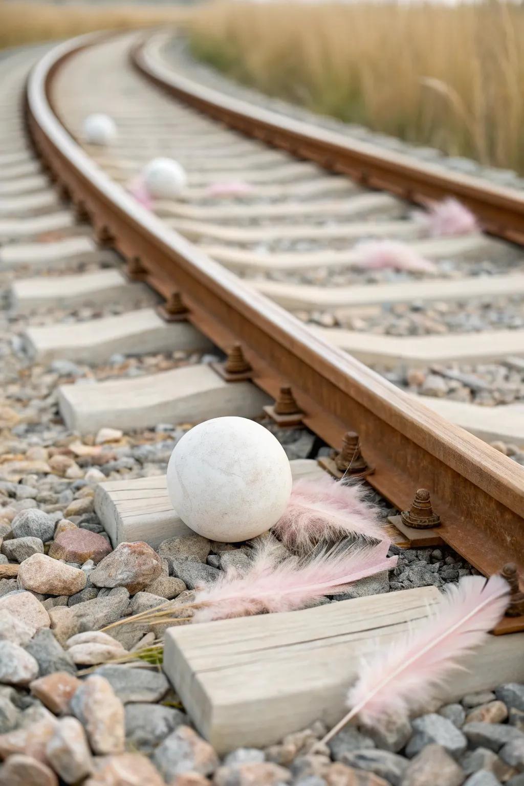 A whimsical journey: Embrace the charm of marble runs with a feathered twist.