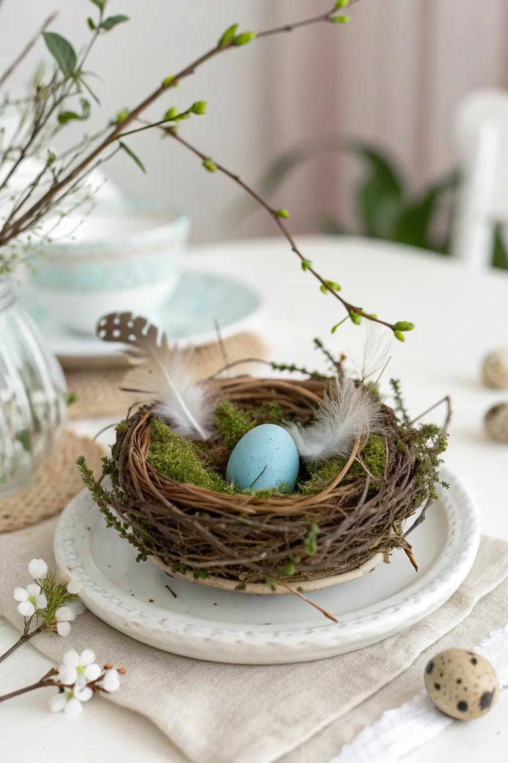 Nature's Artistry: A handcrafted bird nest that celebrates the beauty of simplicity and natural materials.