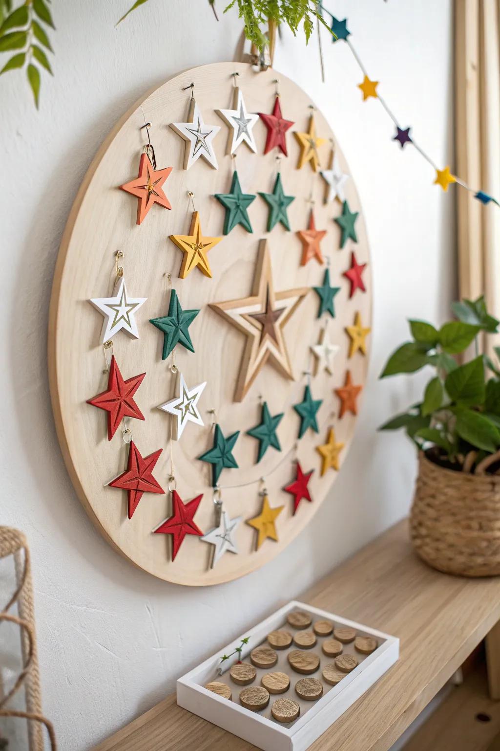 Track birthdays in style with this stunning starry bulletin board — a perfect blend of minimalism and vibrant charm!