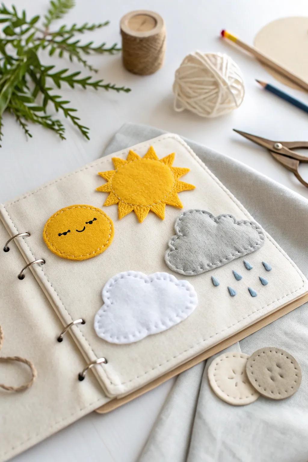 Craft your own weather story with this charming DIY weather station page. Perfect for little meteorologists!