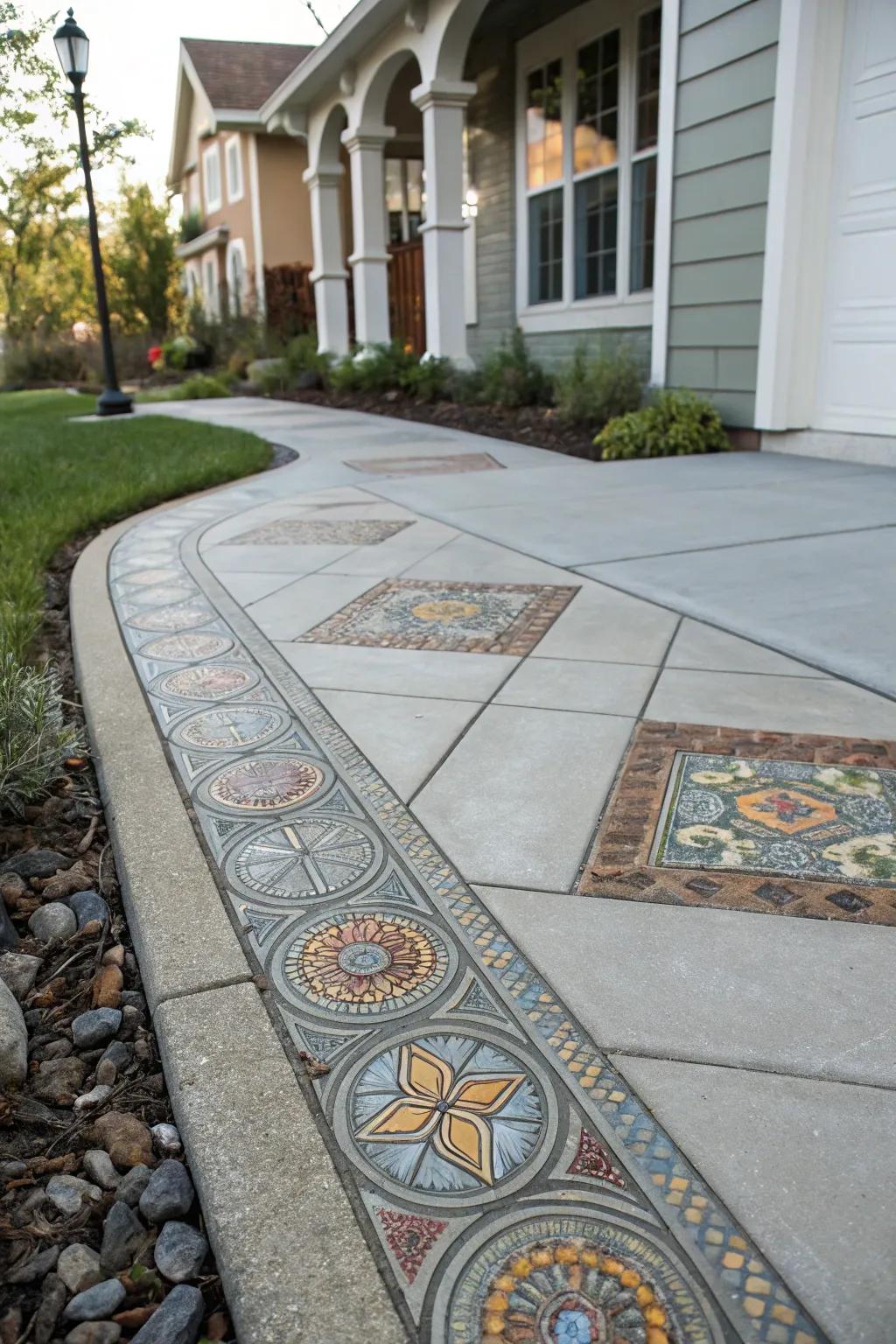 Transform your pathway with the art of mosaic - where craftsmanship meets creativity.