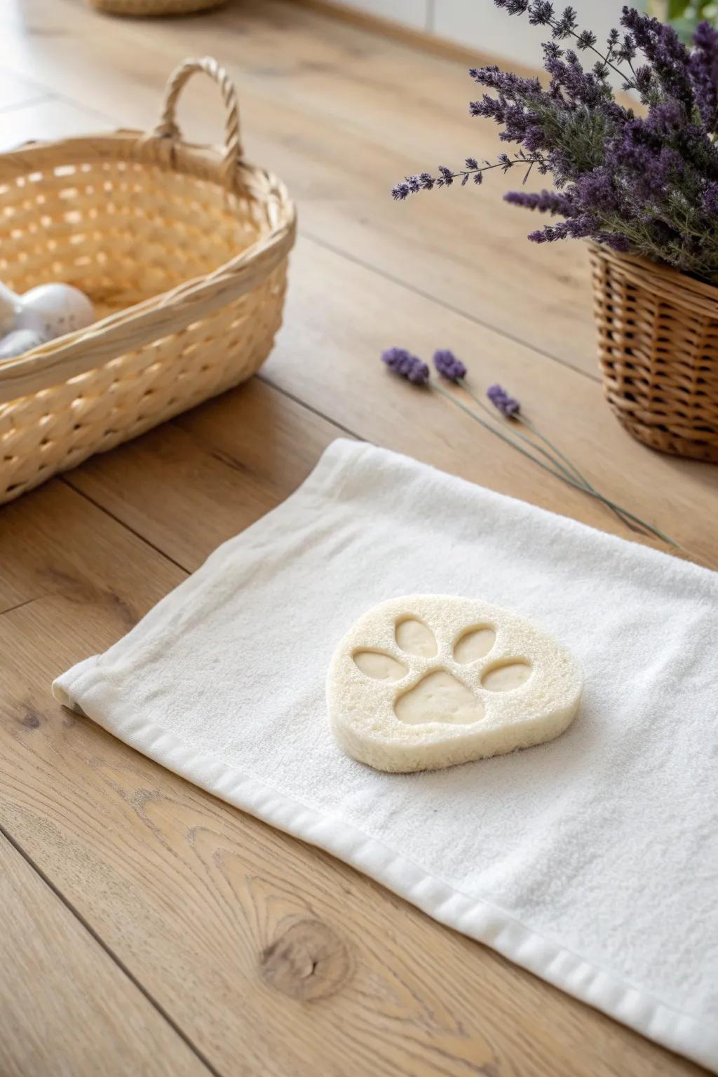 Craft your own Easter magic with simple yet charming DIY bunny footprints.