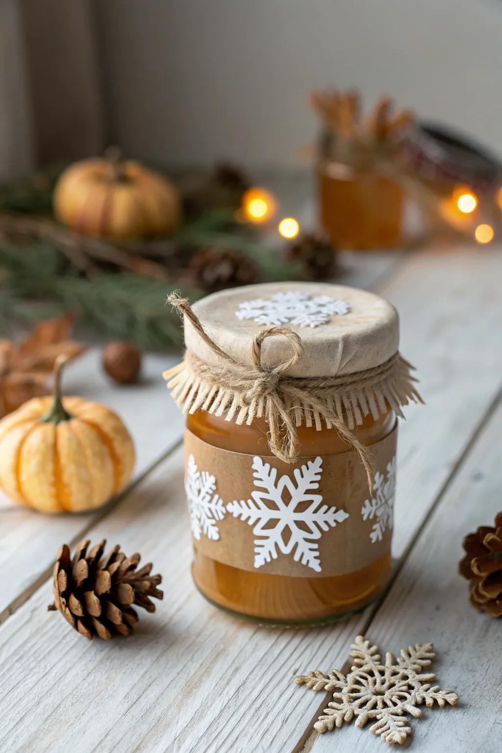 Celebrate the season with elegant festivity in a jar. 🍯✨ #MinimalistHolidayDecor
