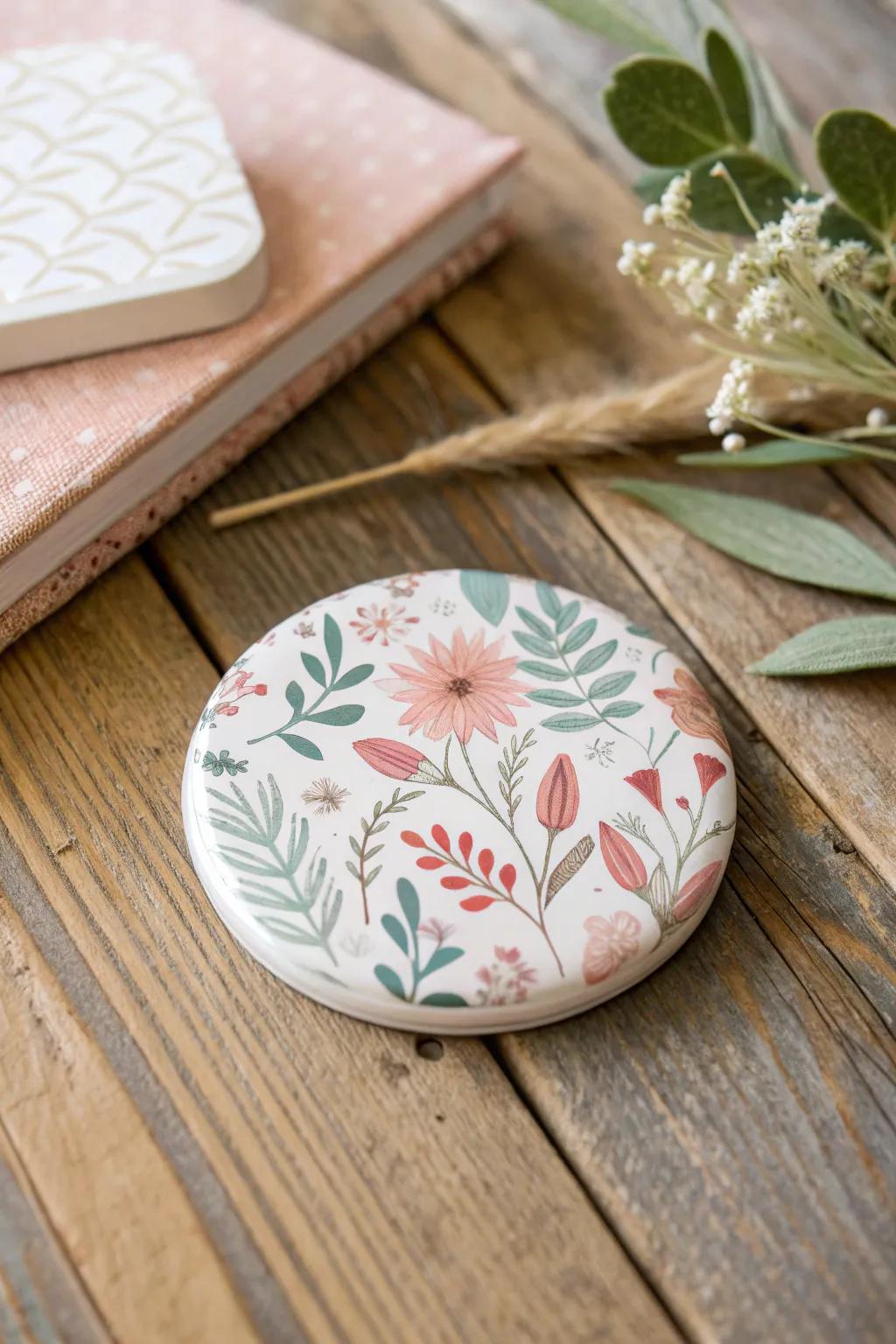 Add a touch of handcrafted elegance to your fridge with these charming Mod Podge magnets.
