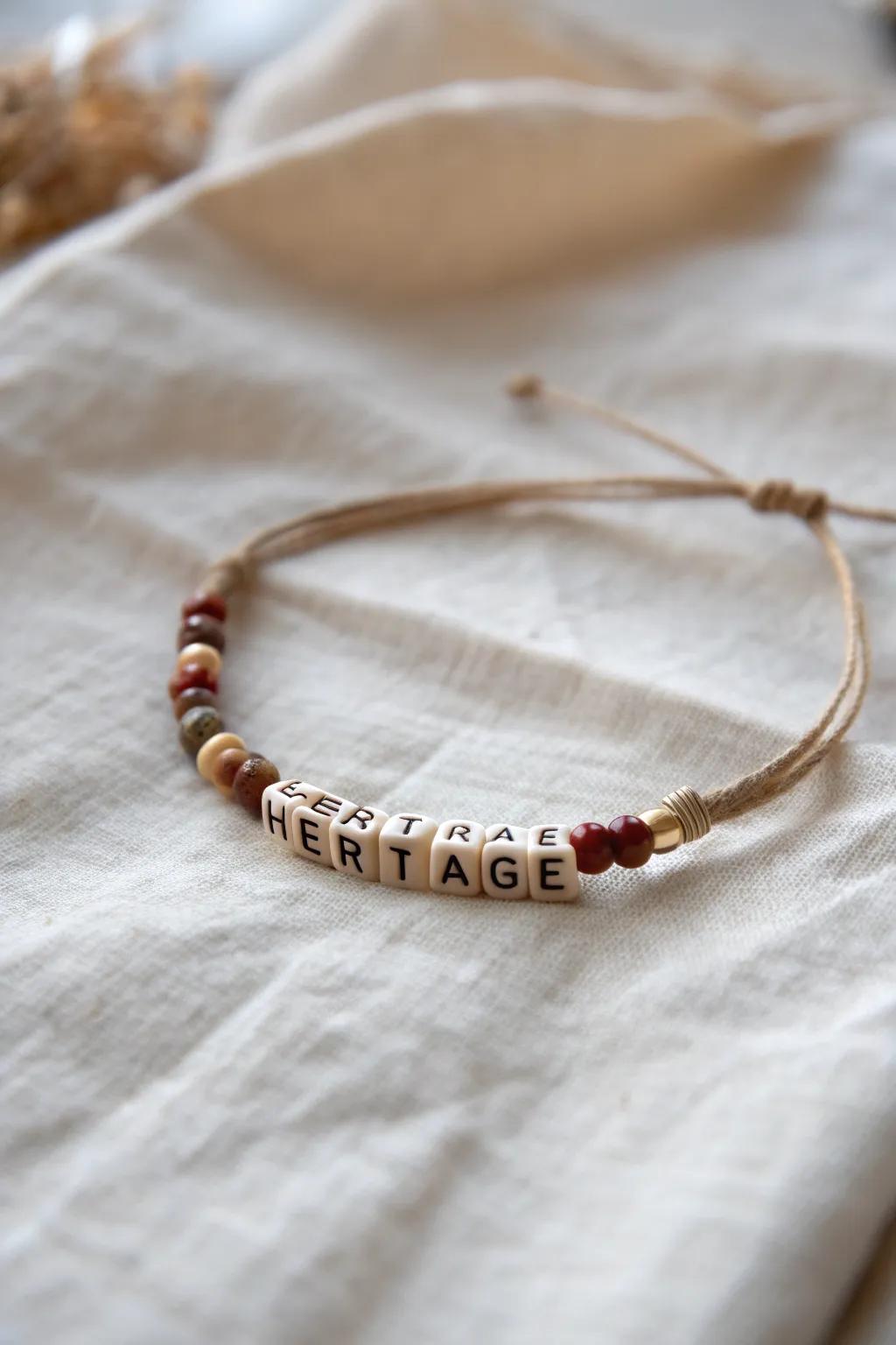 Celebrate your heritage with a beautifully crafted Morse code bracelet that speaks to your cultural roots.