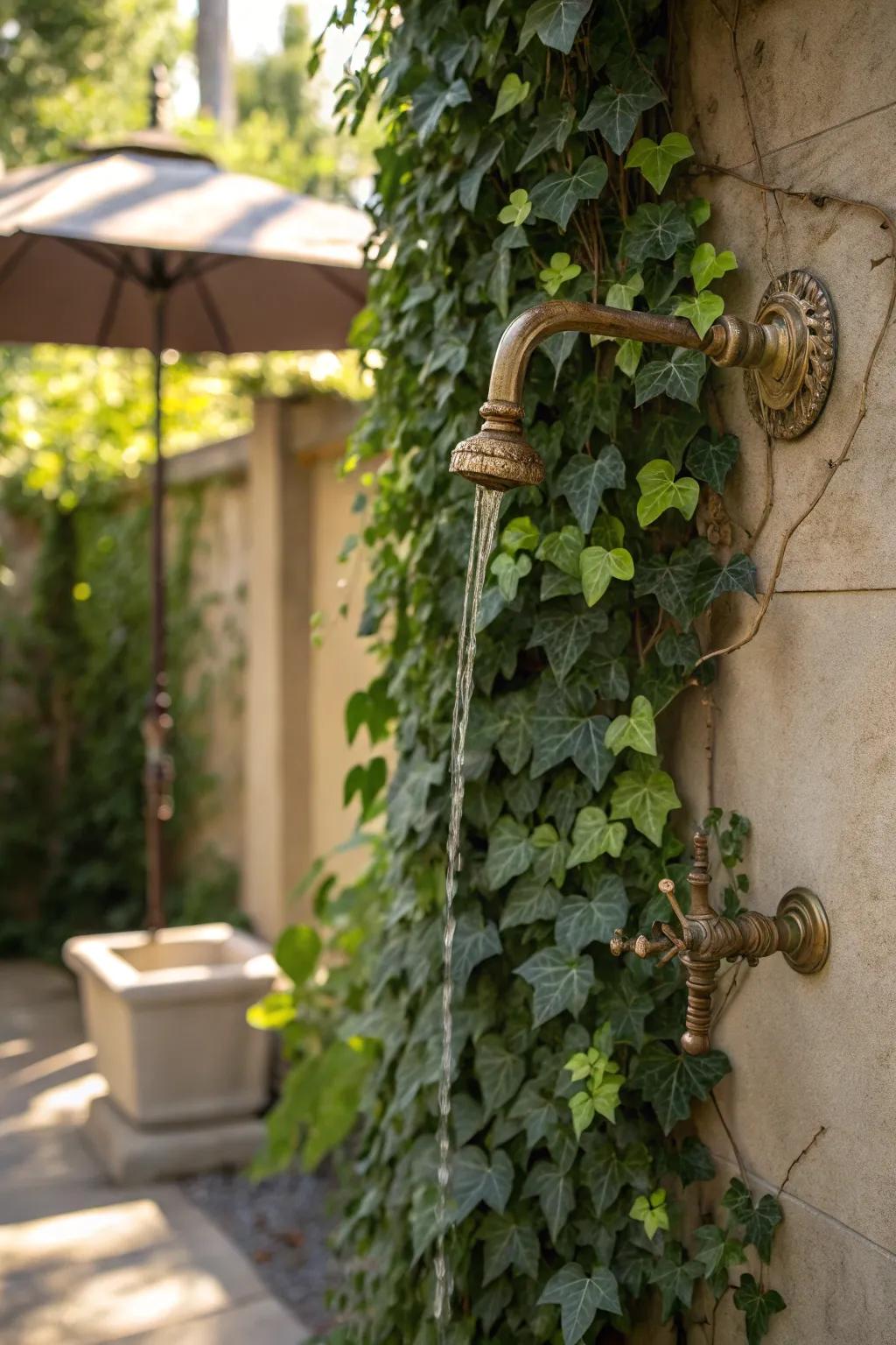 Embrace nature's touch: A masterful blend of craftsmanship and greenery.