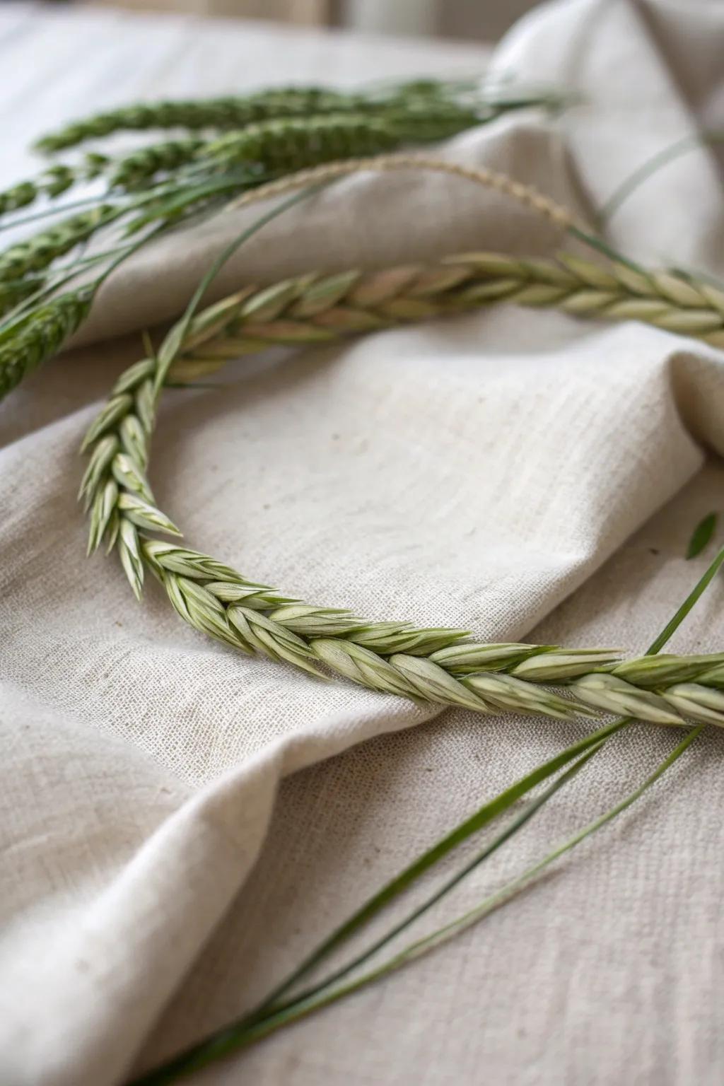 Discover the art of simplicity with nature's own threads. 🌿✨ #GrassWeaving #ScandiBoho