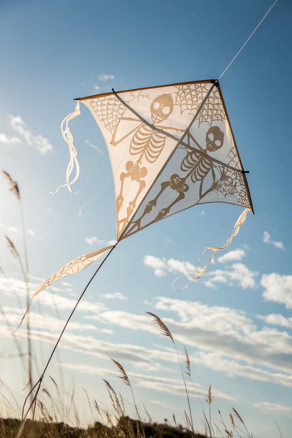 Let your creativity soar with this exquisite skeleton kite, where minimalist design meets boho charm.