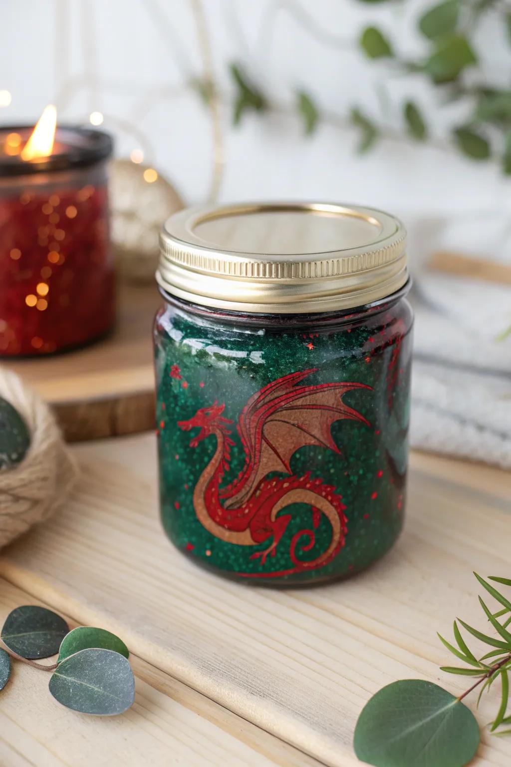 Unleash your imagination with Mystical Dragon Slime – where vibrant hues meet minimalist charm.