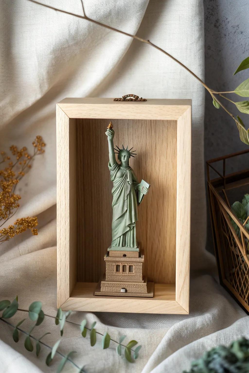 Embrace freedom in style with this stunning Liberty Shadow Box, where minimalism meets craftsmanship.