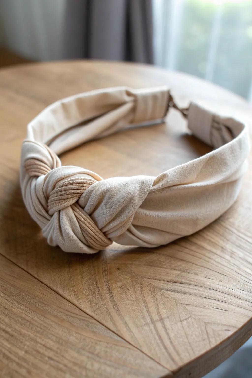 Embrace simplicity and style with a handcrafted knotted headband – perfect for your crafting adventures!