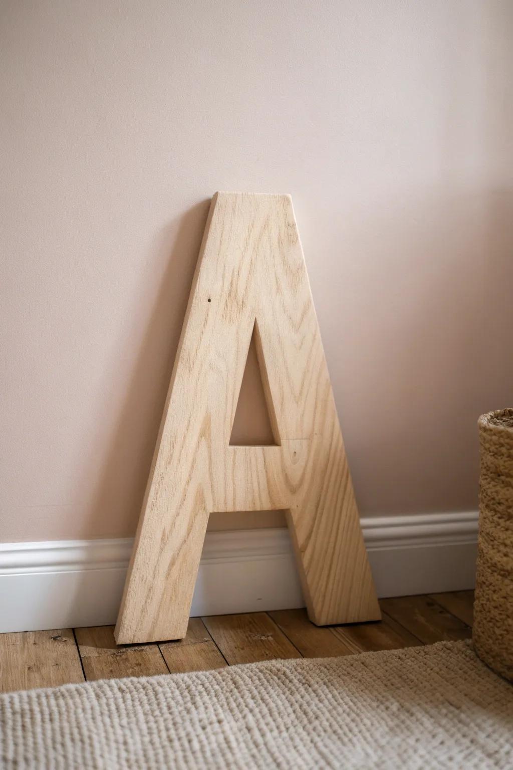 Express your style with bold wooden typography that speaks volumes in simplicity.