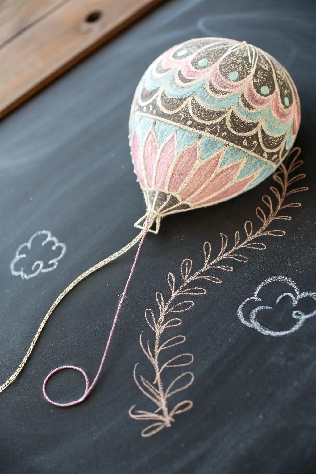 Whimsy in Pastels: A Balloon's Journey
